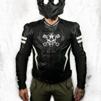Giacche moto SPARTMOTARD Spartmotard Black White 14