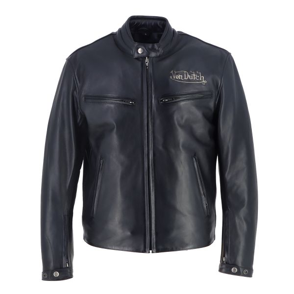 Giacche moto Von Dutch Basic Leather Rag Black