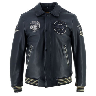 Giacche moto Von Dutch Brooklyn Leather Wash Nero