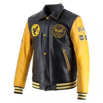 Von Dutch Brooklyn Leather Wash Nero Giallo