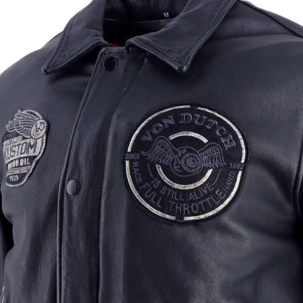 Von Dutch Brooklyn Leather Wash Nero