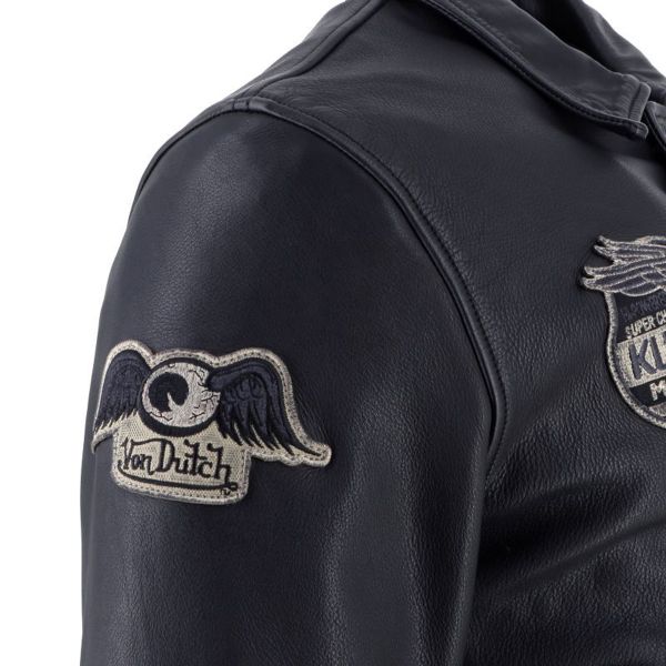 Von Dutch Brooklyn Leather Wash Nero