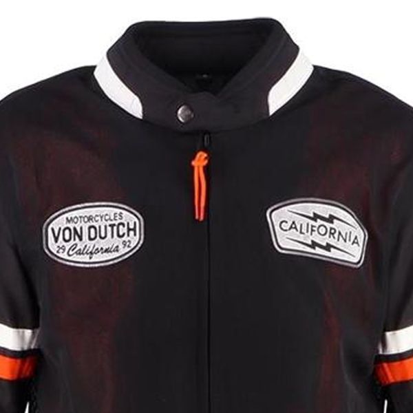 Von Dutch California Air Mesh Nero Arancione Bianco