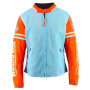 Giacche moto Von Dutch California Girl Air Mesh Blu Sky Arancione Beige