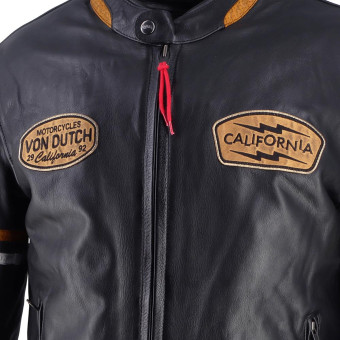 Von Dutch California Leather Nero Oro Bianco