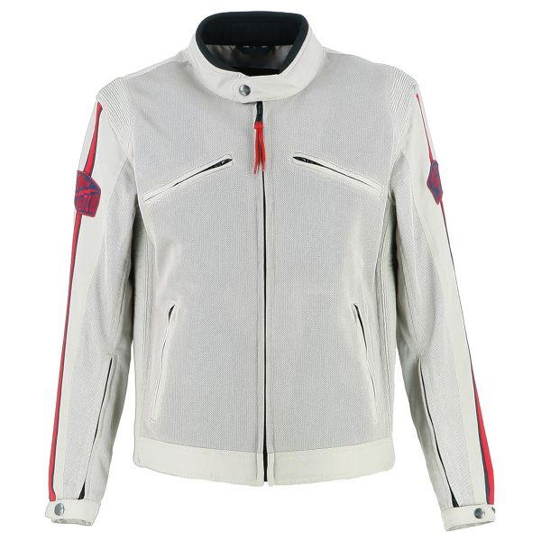 Giacche moto Von Dutch Fast Air Mesh Argento Rosso Blu