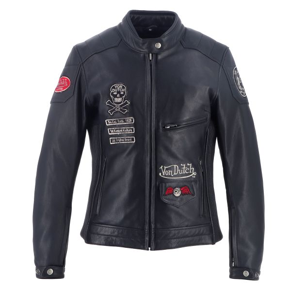 Giacche moto Von Dutch Pretty Leather Soft Black