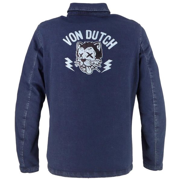 Von Dutch Stray Cat Coton Denim Blu Sporco