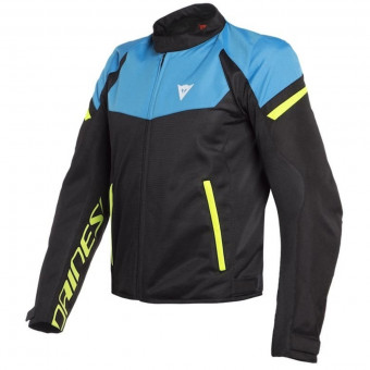 Giacche moto Dainese Bora Air Black Fire Blue Fluo Yellow