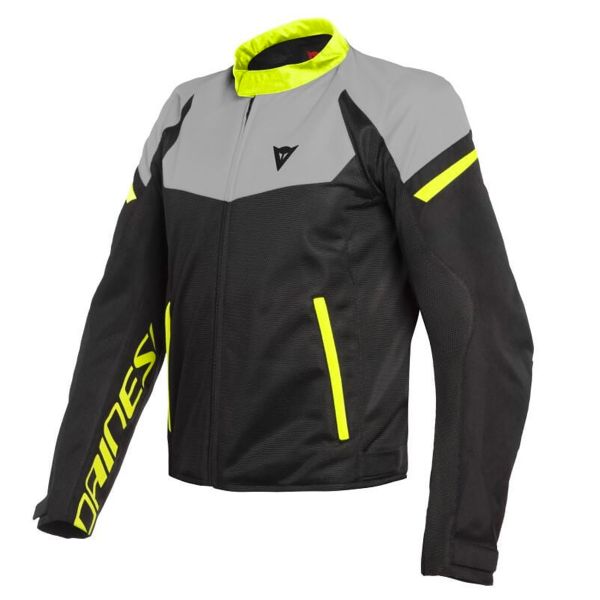 Giacche moto Dainese Bora Air Black Magnesio Matt Fluo Yellow