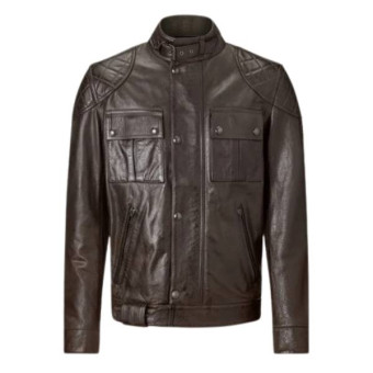 Giacche moto Belstaff Brooklands Leather Black Brown Giacche moto Belstaff Brooklands Leather Black Brown