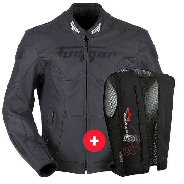 Giacche moto Furygan Bullring Black + Fury Air Bag System