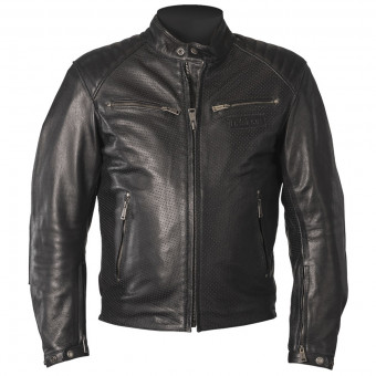 Giacche moto Helstons Classico Leather Perforated Black