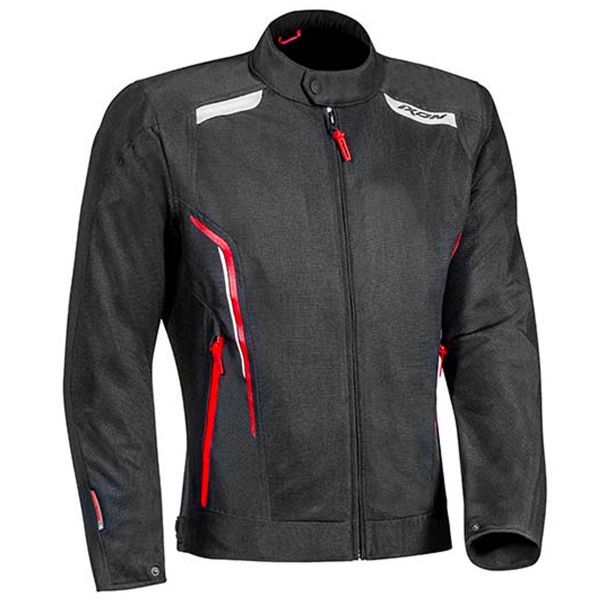 Giacche moto Ixon Cool Air Black White Red