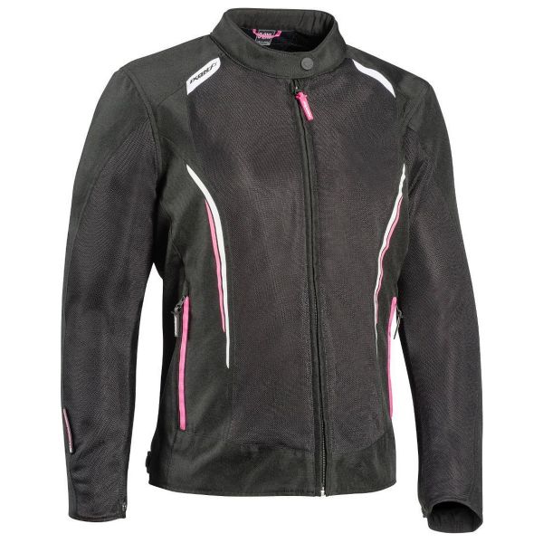 Giacche moto Ixon Cool Air C Lady Black White Pink