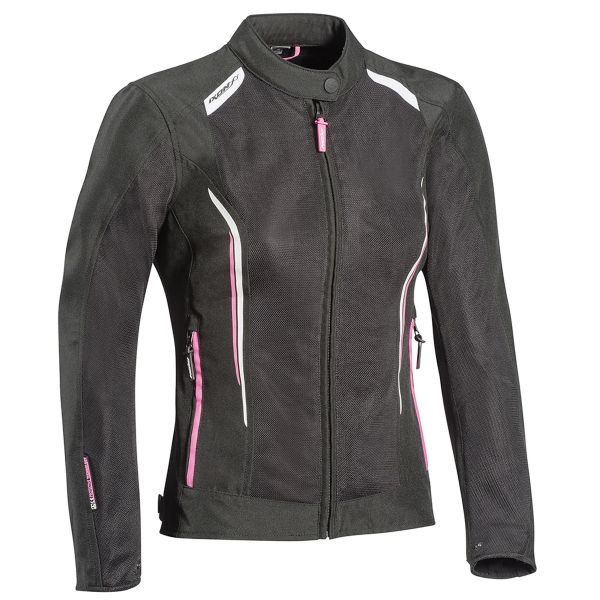 Giacche moto Ixon Cool Air Lady Black White Pink