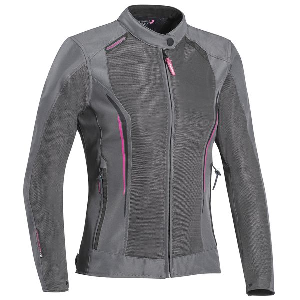 Giacche moto Ixon Cool Air Lady Grey Fuchsia