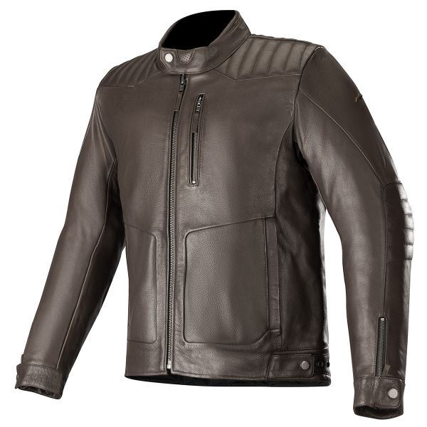 Giacche moto Alpinestars Crazy Eight Leather Tobacco Brown