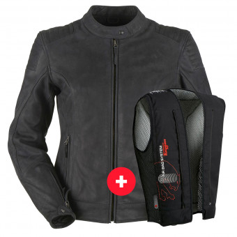 Giacche moto Furygan Debbie Nero + Fury Air Bag System