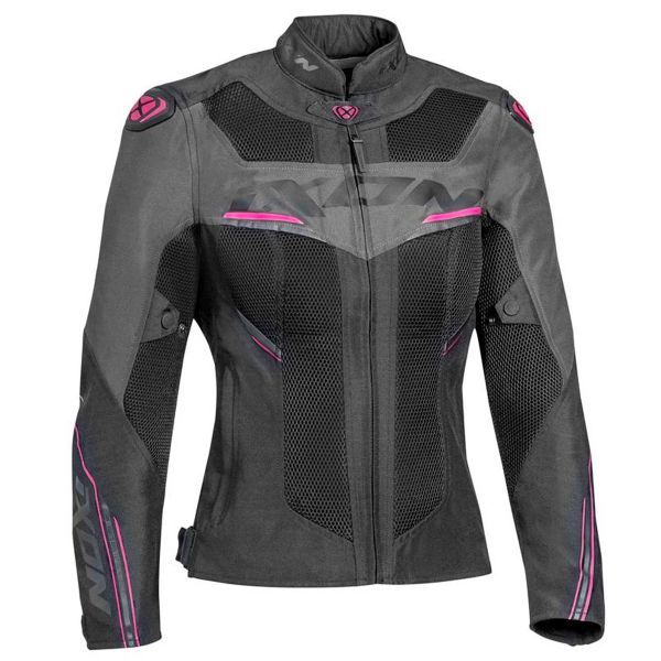 Giacche moto Ixon Draco Lady Black Anthracite Fuschia Giacche moto Ixon Draco Lady Black Anthracite Fuschia