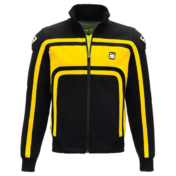 Giacca Moto Blauer Easy Rider Nero Giallo in Stock | iCasque.it
