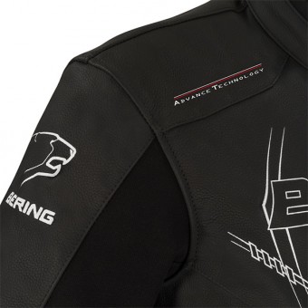 Bering Forcio Pelle Nero Bianco Rosso