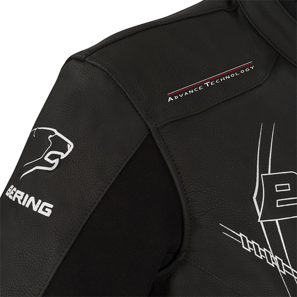 Bering Forcio Pelle Nero Bianco Rosso