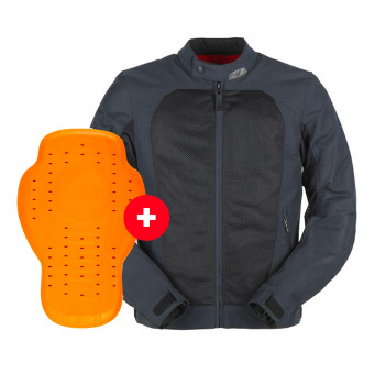 Giacche moto Furygan Genesis Mistral Evo 2 Blue Black + Paraschiena D3O Viper Livello 2