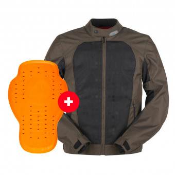 Giacche moto Furygan Genesis Mistral Evo 2 Brown Black + Paraschiena D3O Viper Livello 2