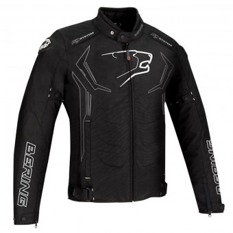 Giacche moto Bering Guardian Nero Bianco Grigio Argento