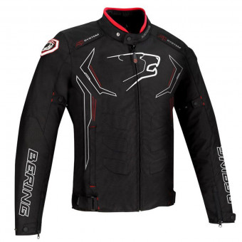 Giacche moto Bering Guardian Nero Bianco Rosso
