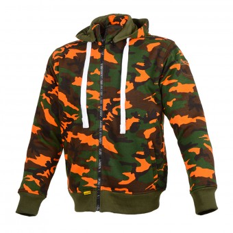 Giacche moto Booster Hoodie Core Camouflage Cachi Arancione