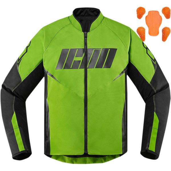 Giacche moto ICON Hooligan Jacket Green