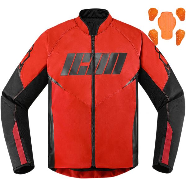 Giacche moto ICON Hooligan Jacket Red