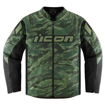 Giacche moto ICON Hooligan Tiger Blood Jacket Green Giacche moto ICON Hooligan Tiger Blood Jacket Green