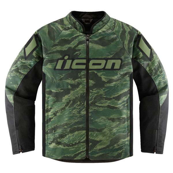 Giacche moto ICON Hooligan Tiger Blood Jacket Green Giacche moto ICON Hooligan Tiger Blood Jacket Green