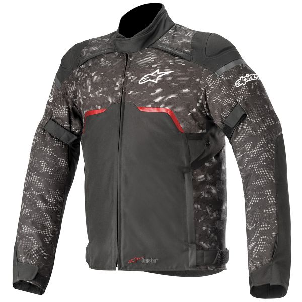 Giacche moto Alpinestars Hyper Drystar Black Camo Red