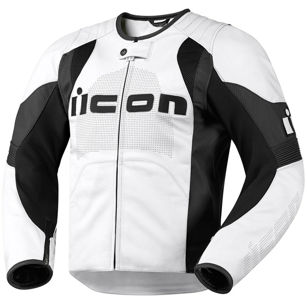 Giacche moto ICON Overlord Jacket White