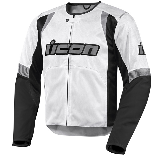 Giacche moto ICON Overlord White