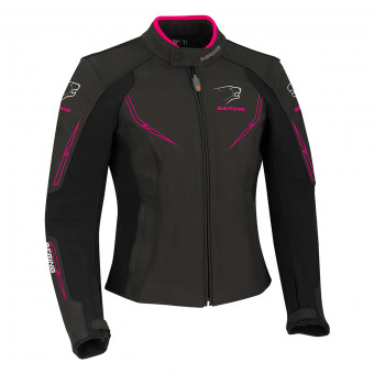 Giacche moto Bering Lady Kalina Black Fuchsia