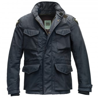Giacche Moto Lunghe Blauer Logan Blu