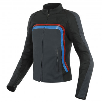 Giacche moto Dainese Lola 3 Lady Black Ebony Red Blue