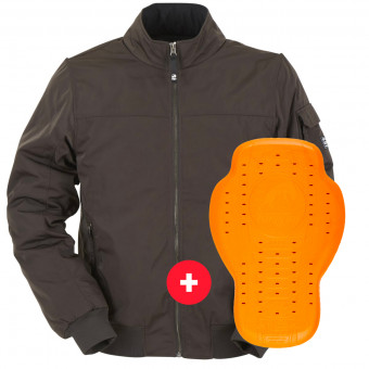 Giacche moto Furygan Malcom Chocolate + Dorsale D3O Viper Livello 2