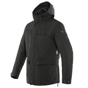 Giacche Moto Lunghe Dainese Milano D-Dry Ebony Black