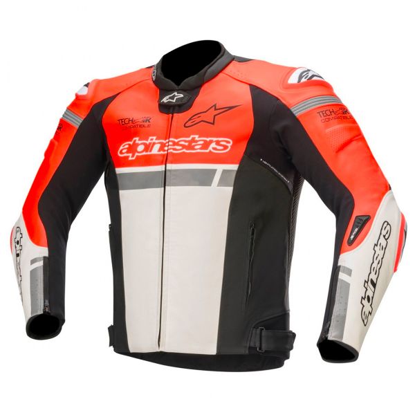 Giacche moto Alpinestars Missile Ignition Tech-Air Red Fluo White Black