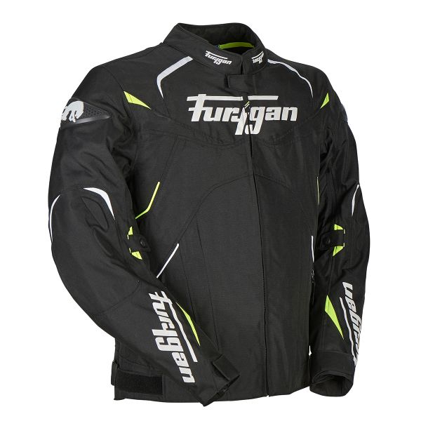 Furygan Narval Black White Yellow + EXO 3000 Air White + Keen + Back Protector D