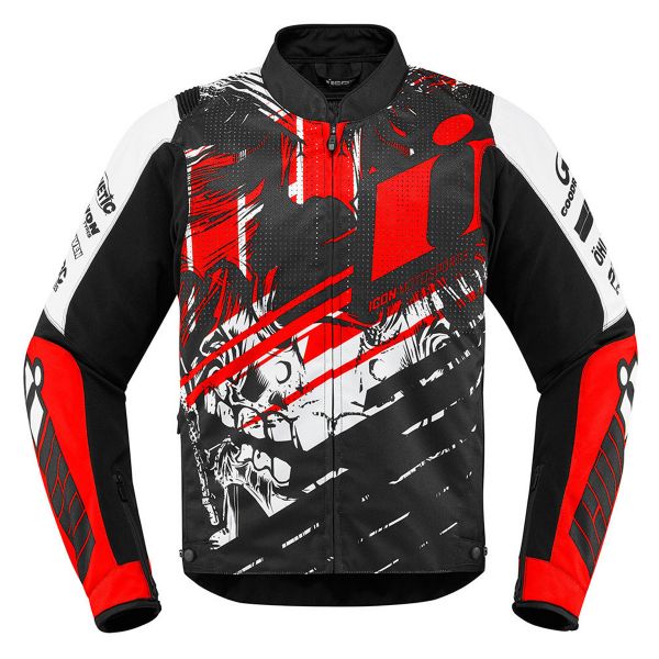 Giacche moto ICON Overlord Stem Red