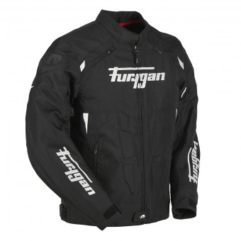 Furygan Parker Black White + Fury Air Bag System