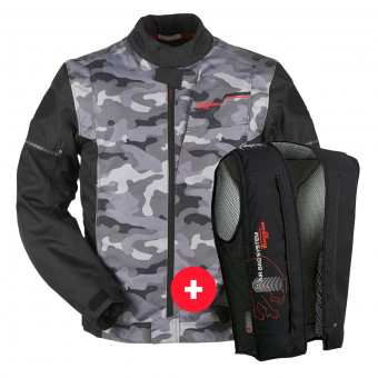Giacche moto Furygan Riley Nero Camouflage + Fury Air Bag System