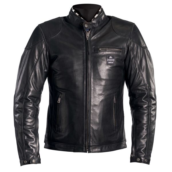 Giacche moto Helstons Road Leather Black Giacche moto Helstons Road Leather Black